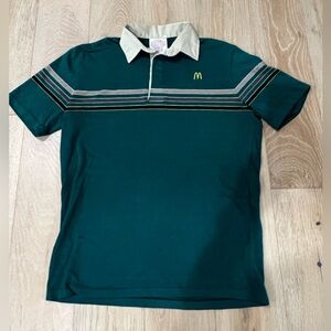 Vintage McDonalds Collared Shirt Costume Medium